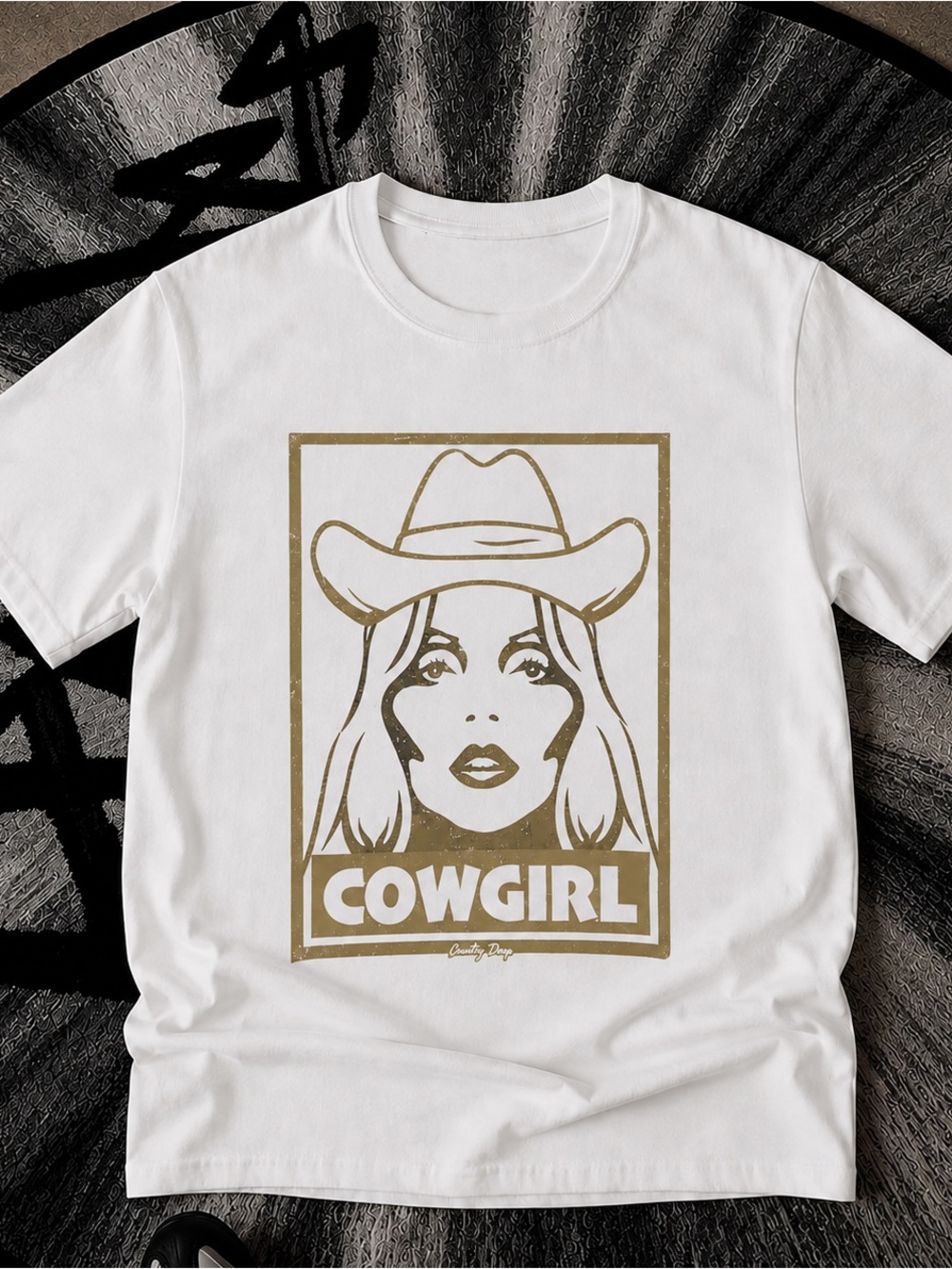 Cowgirl Brittney Freeny Shirt, Western Graphic Tee - White Unisex